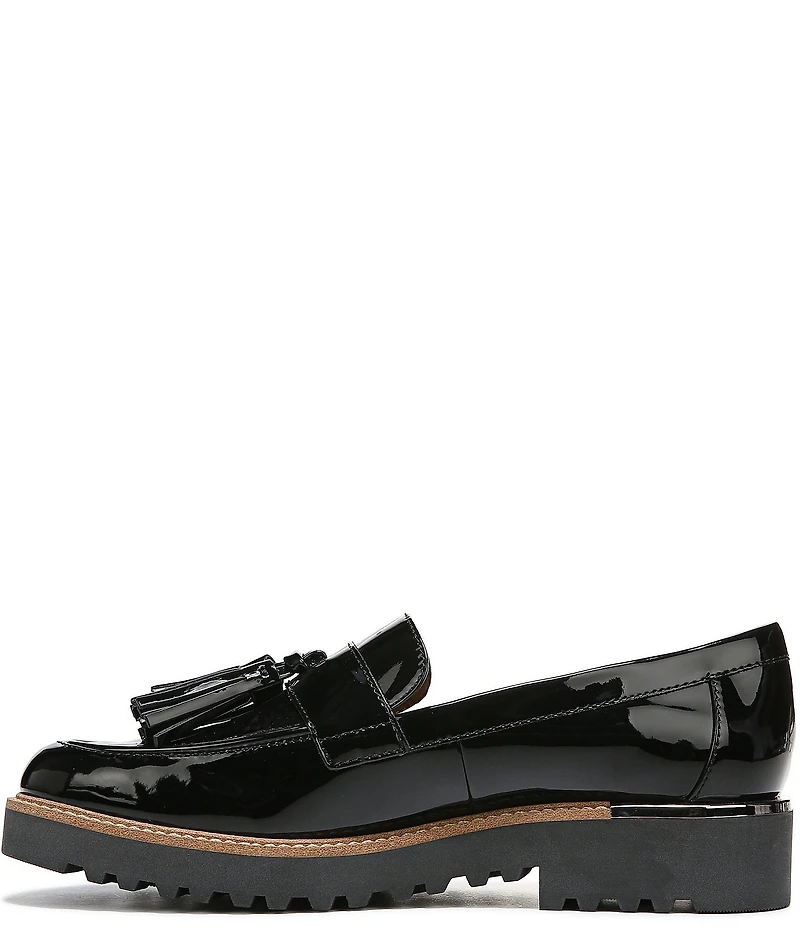 Franco Sarto Carolynn Patent Tassel Lug Sole Platform Loafers