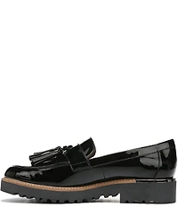 Franco Sarto Carolynn Patent Tassel Lug Sole Platform Loafers