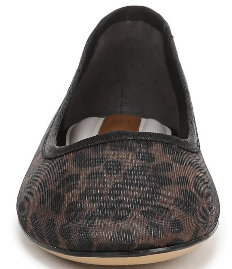 Franco Sarto Christina 2 Leopard Print Mesh Ballet Flats