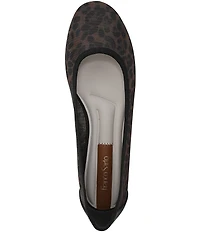 Franco Sarto Christina 2 Leopard Print Mesh Ballet Flats