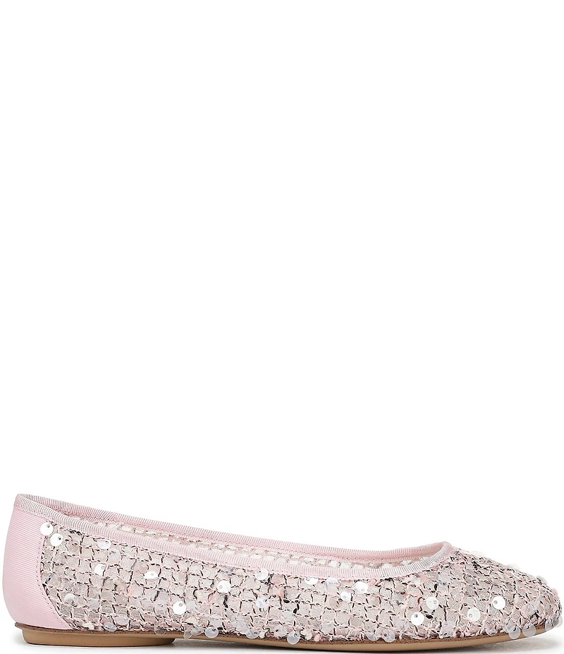 Franco Sarto Christina 2 Paillette Sequin Woven Mesh Ballet Flats