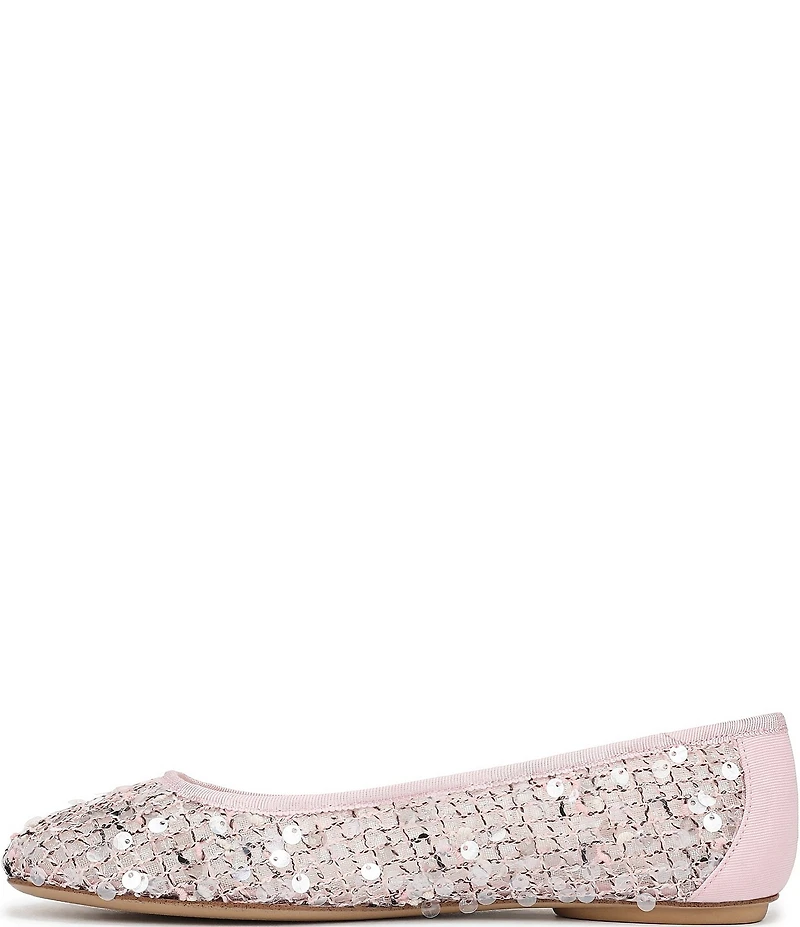 Franco Sarto Christina 2 Paillette Sequin Woven Mesh Ballet Flats