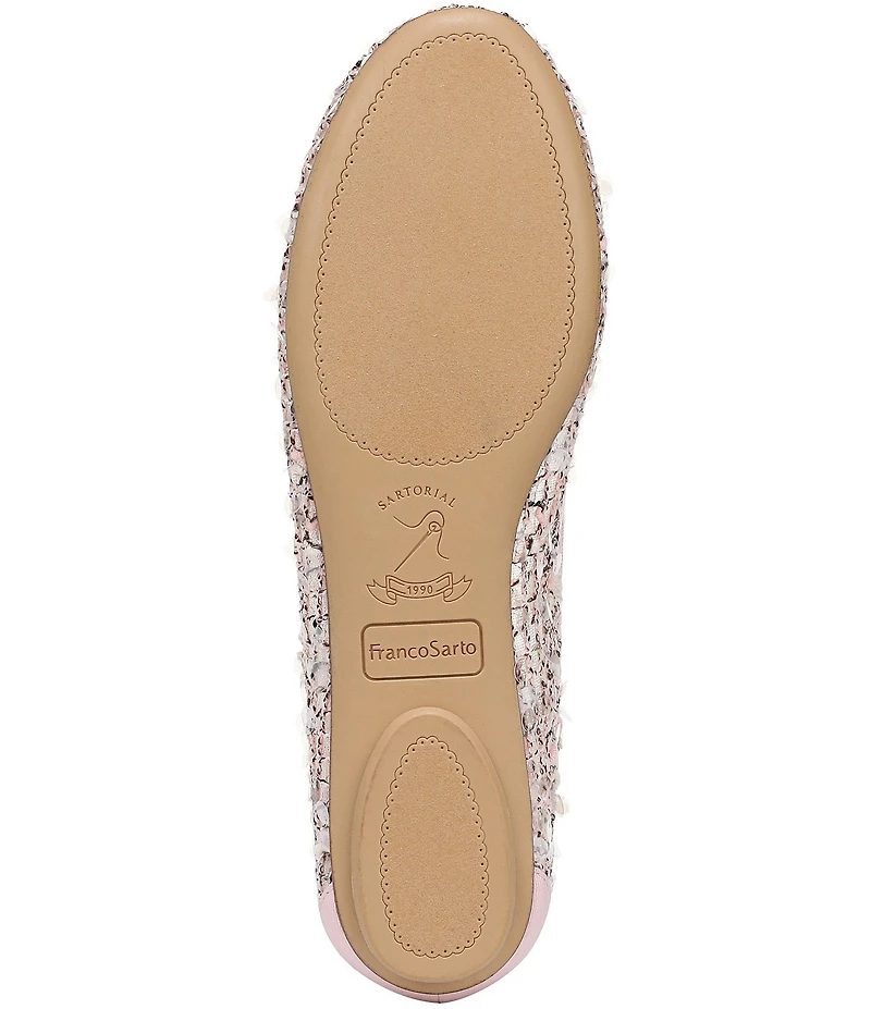 Franco Sarto Christina 2 Paillette Sequin Woven Mesh Ballet Flats