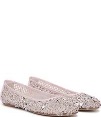 Franco Sarto Christina 2 Paillette Sequin Woven Mesh Ballet Flats