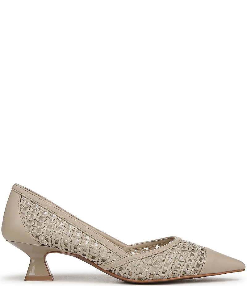 Franco Sarto Darcy Woven Kitten Heel Pumps