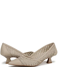 Franco Sarto Darcy Woven Kitten Heel Pumps