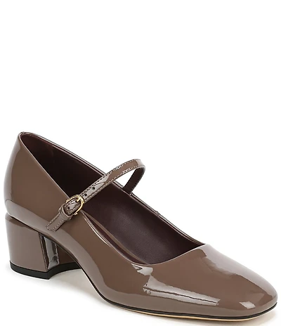Franco Sarto Davi Patent Block Heel Mary Jane Pumps