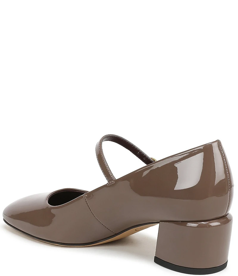 Franco Sarto Davi Patent Block Heel Mary Jane Pumps