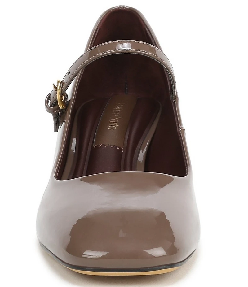 Franco Sarto Davi Patent Block Heel Mary Jane Pumps