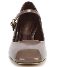 Franco Sarto Davi Patent Block Heel Mary Jane Pumps