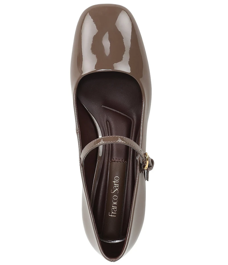 Franco Sarto Davi Patent Block Heel Mary Jane Pumps