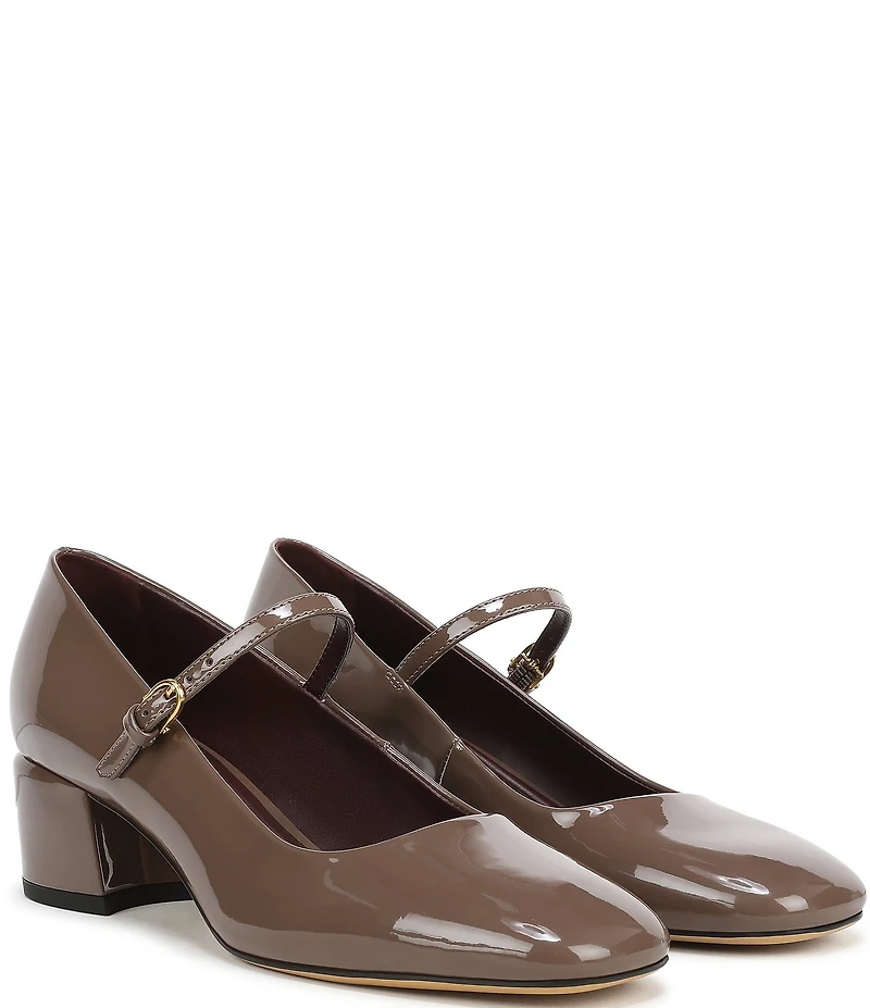Franco Sarto Davi Patent Block Heel Mary Jane Pumps