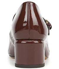 Franco Sarto Davi Patent Block Heel Mary Jane Pumps