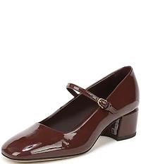 Franco Sarto Davi Patent Block Heel Mary Jane Pumps