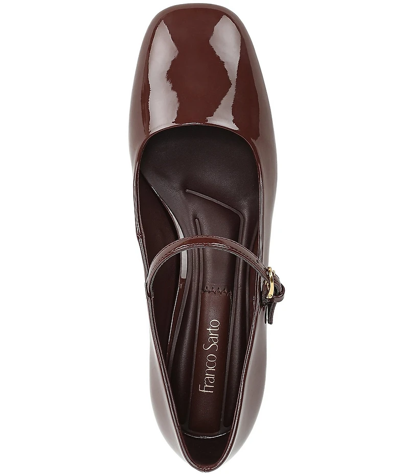 Franco Sarto Davi Patent Block Heel Mary Jane Pumps