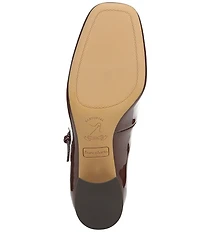 Franco Sarto Davi Patent Block Heel Mary Jane Pumps