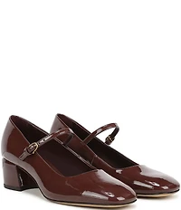 Franco Sarto Davi Patent Block Heel Mary Jane Pumps