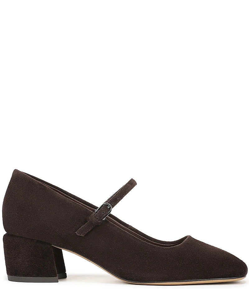 Franco Sarto Davi Suede Block Heel Mary Jane Pumps