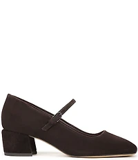 Franco Sarto Davi Suede Block Heel Mary Jane Pumps