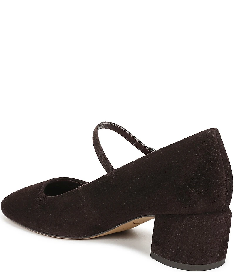 Franco Sarto Davi Suede Block Heel Mary Jane Pumps