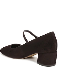 Franco Sarto Davi Suede Block Heel Mary Jane Pumps
