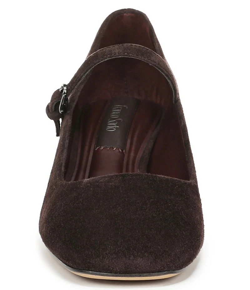 Franco Sarto Davi Suede Block Heel Mary Jane Pumps