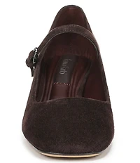 Franco Sarto Davi Suede Block Heel Mary Jane Pumps