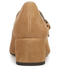 Franco Sarto Davi Suede Block Heel Mary Jane Pumps