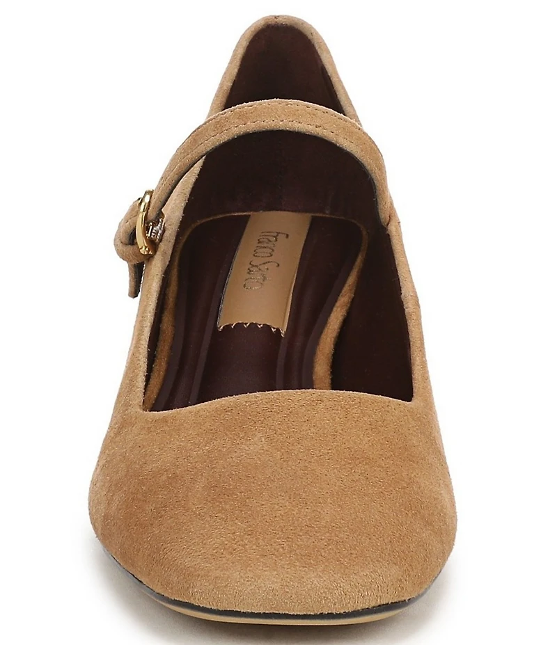 Franco Sarto Davi Suede Block Heel Mary Jane Pumps