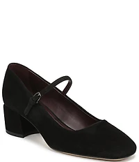 Franco Sarto Davi Suede Block Heel Mary Jane Pumps