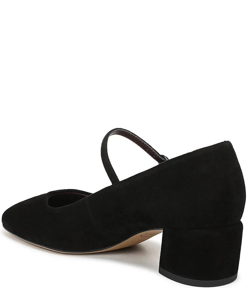 Franco Sarto Davi Suede Block Heel Mary Jane Pumps