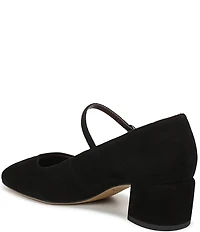 Franco Sarto Davi Suede Block Heel Mary Jane Pumps
