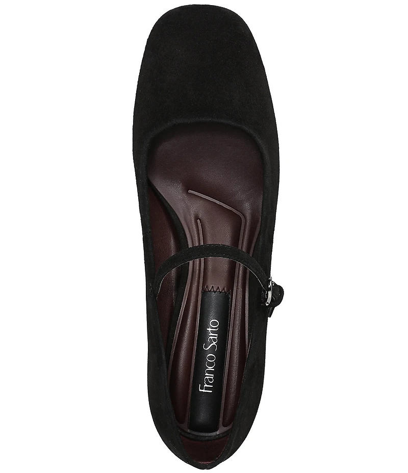 Franco Sarto Davi Suede Block Heel Mary Jane Pumps
