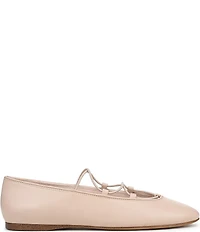 Franco Sarto Delira Leather Crossover Stretch Band Ballet Flats