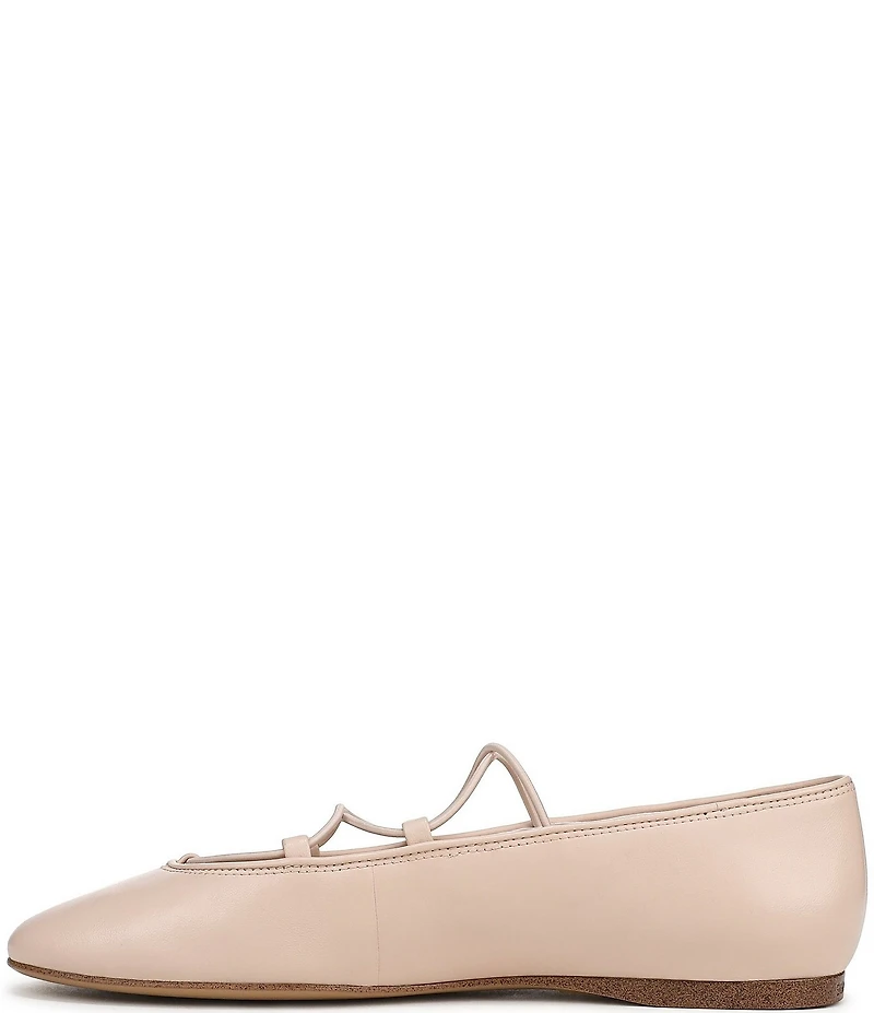 Franco Sarto Delira Leather Crossover Stretch Band Ballet Flats