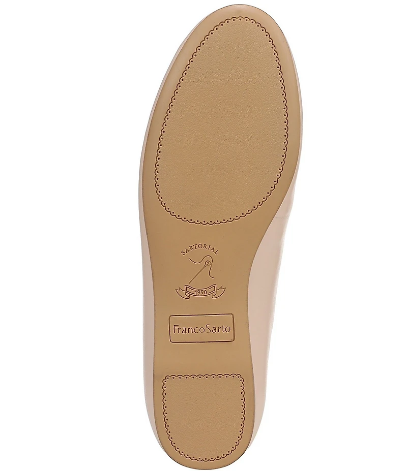 Franco Sarto Delira Leather Crossover Stretch Band Ballet Flats