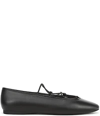 Franco Sarto Delira Leather Crossover Stretch Band Ballet Flats