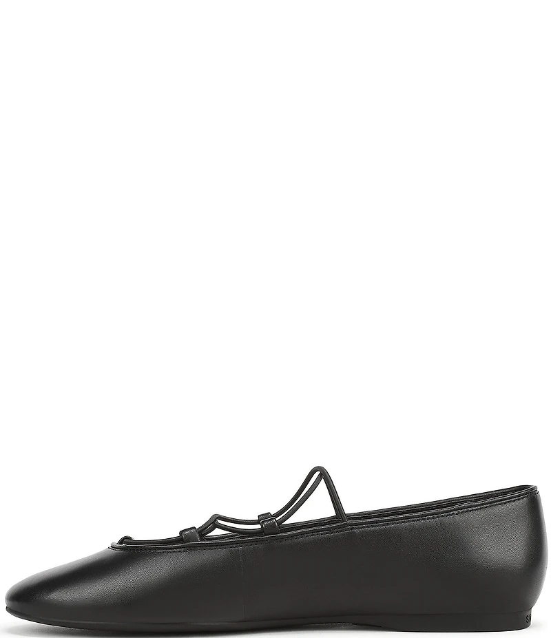 Franco Sarto Delira Leather Crossover Stretch Band Ballet Flats
