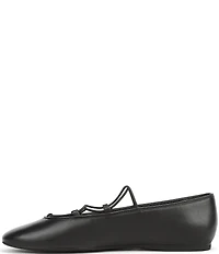 Franco Sarto Delira Leather Crossover Stretch Band Ballet Flats