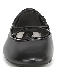 Franco Sarto Delira Leather Crossover Stretch Band Ballet Flats