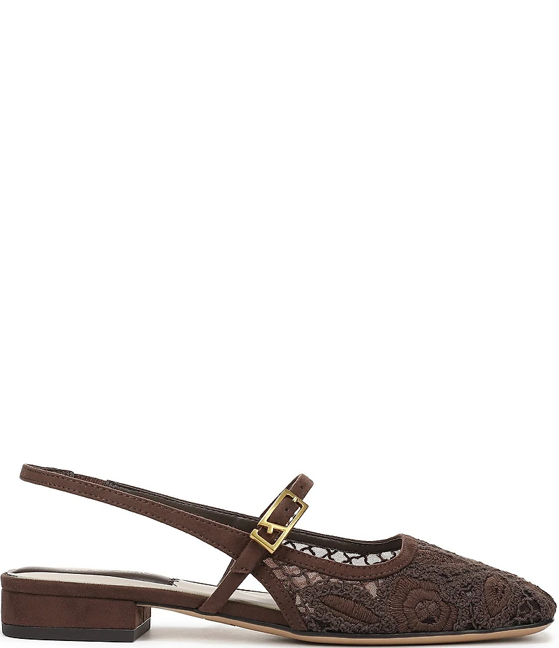 Franco Sarto Destin 4 Lace Mary Jane Slingback Flats