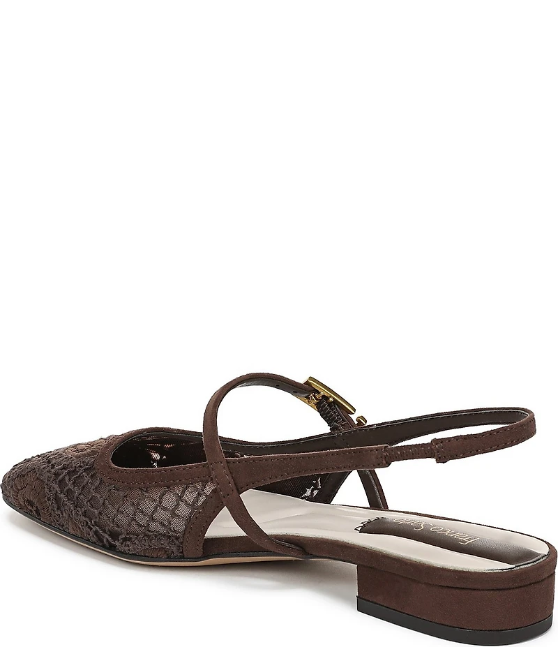 Franco Sarto Destin 4 Lace Mary Jane Slingback Flats