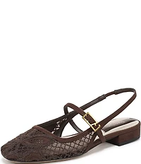 Franco Sarto Destin 4 Lace Mary Jane Slingback Flats