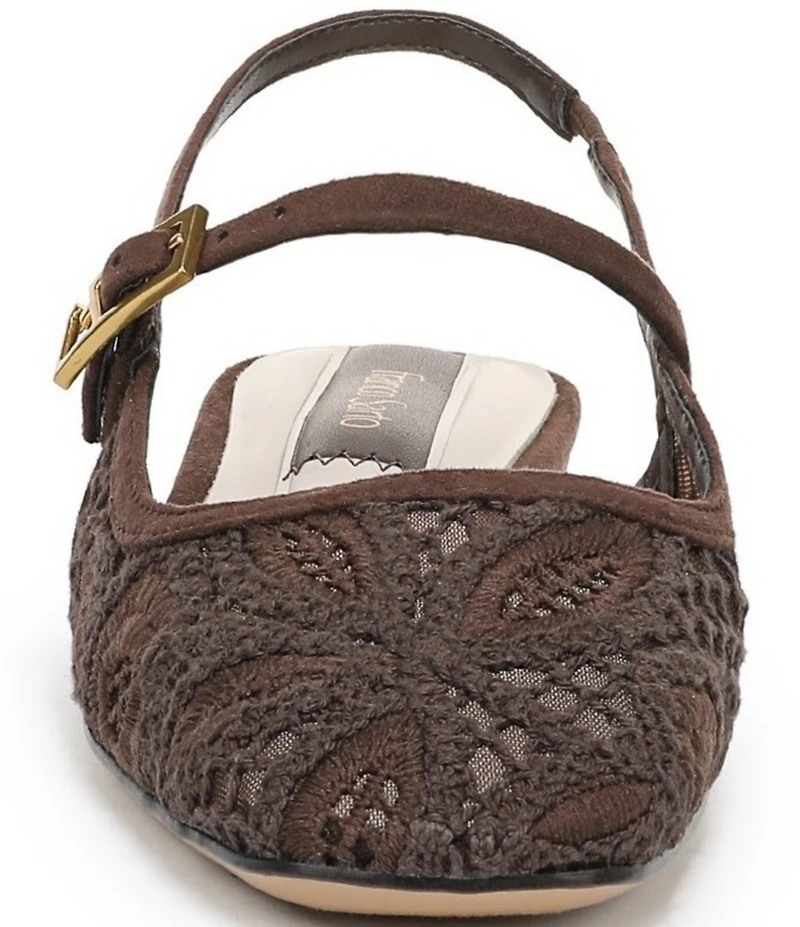 Franco Sarto Destin 4 Lace Mary Jane Slingback Flats