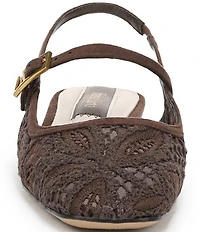 Franco Sarto Destin 4 Lace Mary Jane Slingback Flats