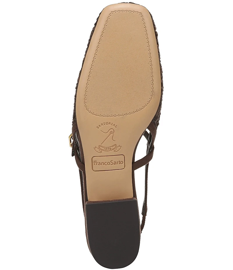 Franco Sarto Destin 4 Lace Mary Jane Slingback Flats