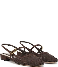 Franco Sarto Destin 4 Lace Mary Jane Slingback Flats