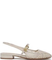 Franco Sarto Destin 4 Lace Mary Jane Slingback Flats
