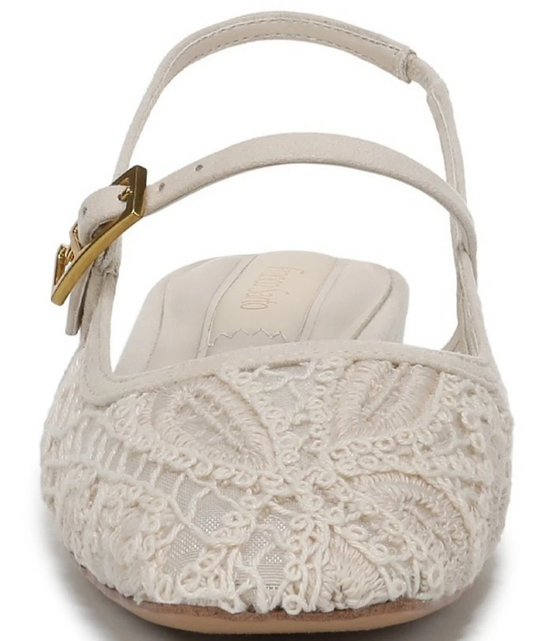 Franco Sarto Destin 4 Lace Mary Jane Slingback Flats