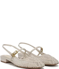 Franco Sarto Destin 4 Lace Mary Jane Slingback Flats